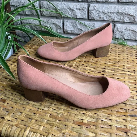 MADEWELL x HUMA BLANCO Suede Luisa Pumps - Picture 1 of 8